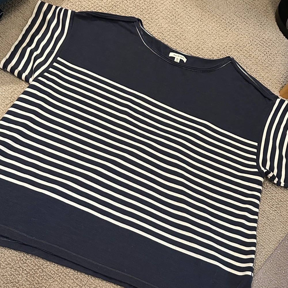 Max Studio striped T-Shirt XL
